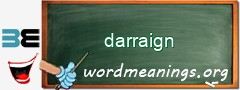 WordMeaning blackboard for darraign